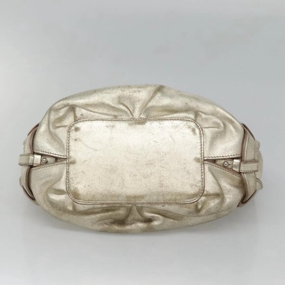 CELINE Tote Bag Leather Gold Tone Auth BD2202 - Picture 7 of 16